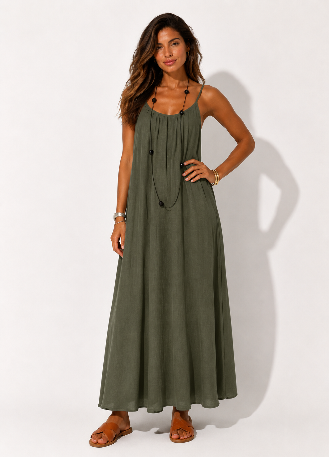 Women's Strapless Backless Long Loose Home Dress Comfortable Sleepwear Casual Maxi Dress