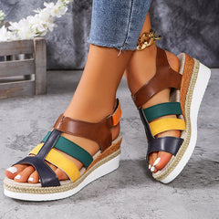 Mariana Cole Wedge Multi-Strap Sandals