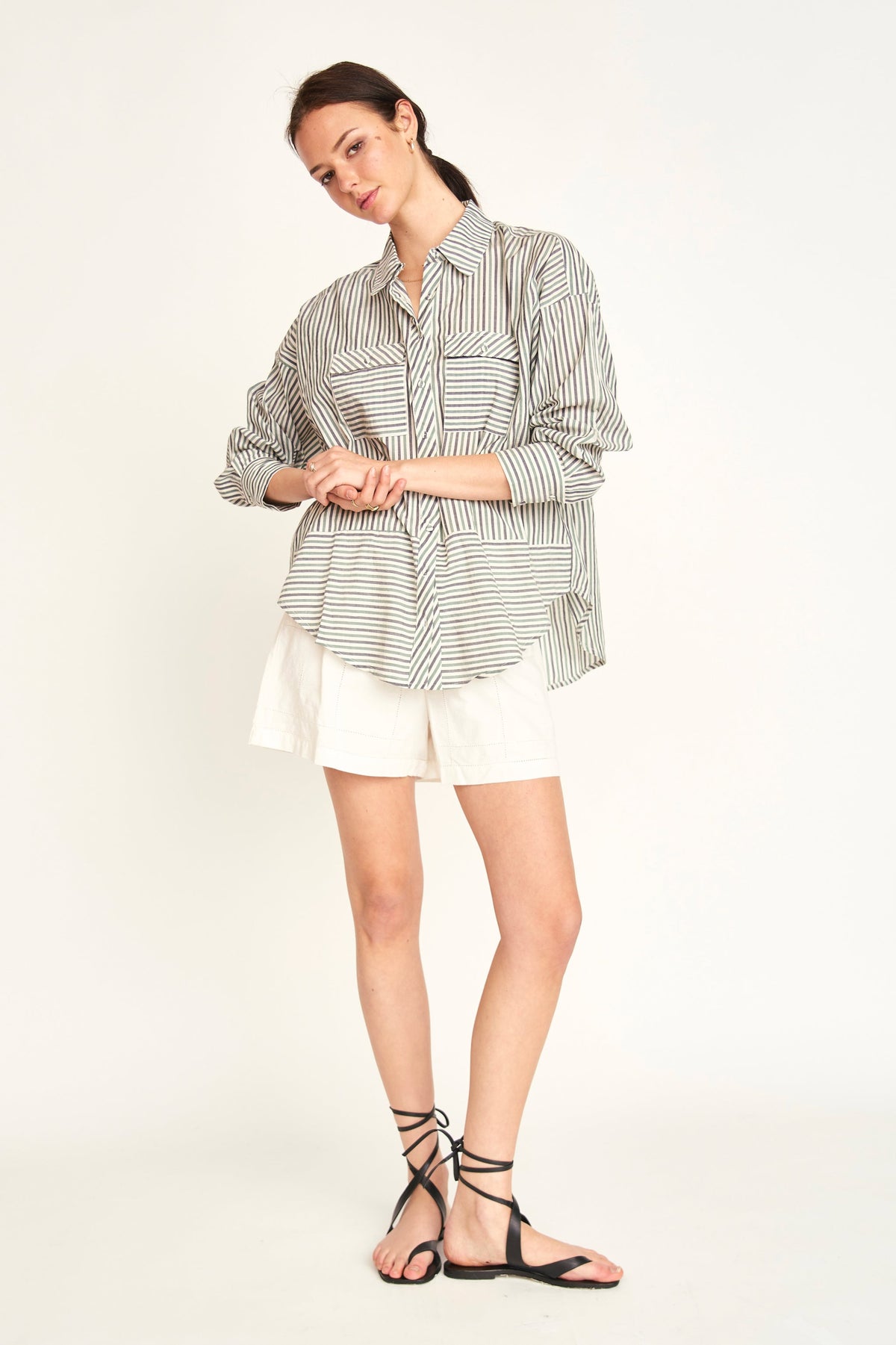 Kyoto Shirt in Dune Stripe