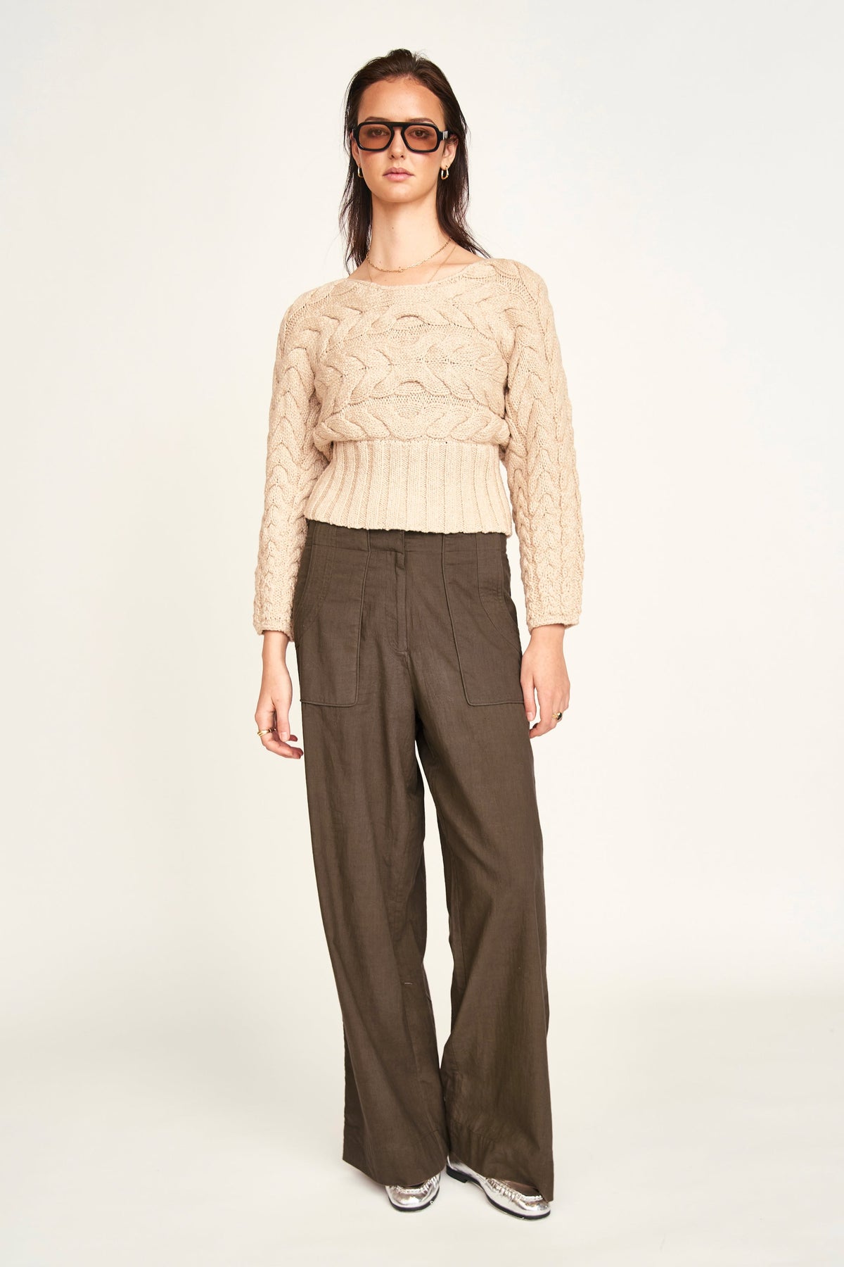 Solvang Dolman Pullover in Oatmeal