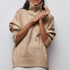 Adrianelys | Cozy High-Neck Sweater