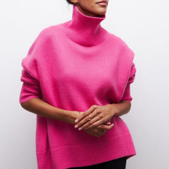 Adrianelys | Cozy High-Neck Sweater