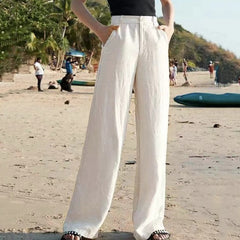 Wide-Leg Classic Trousers