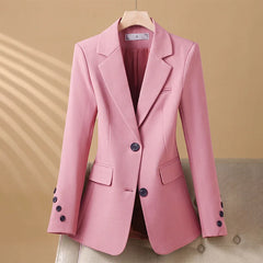 Perpetua | Refined Notch Lapel Blazer with Flap Pockets