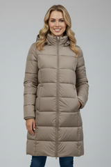 Camille | Hooded Longline Puffer Jacket