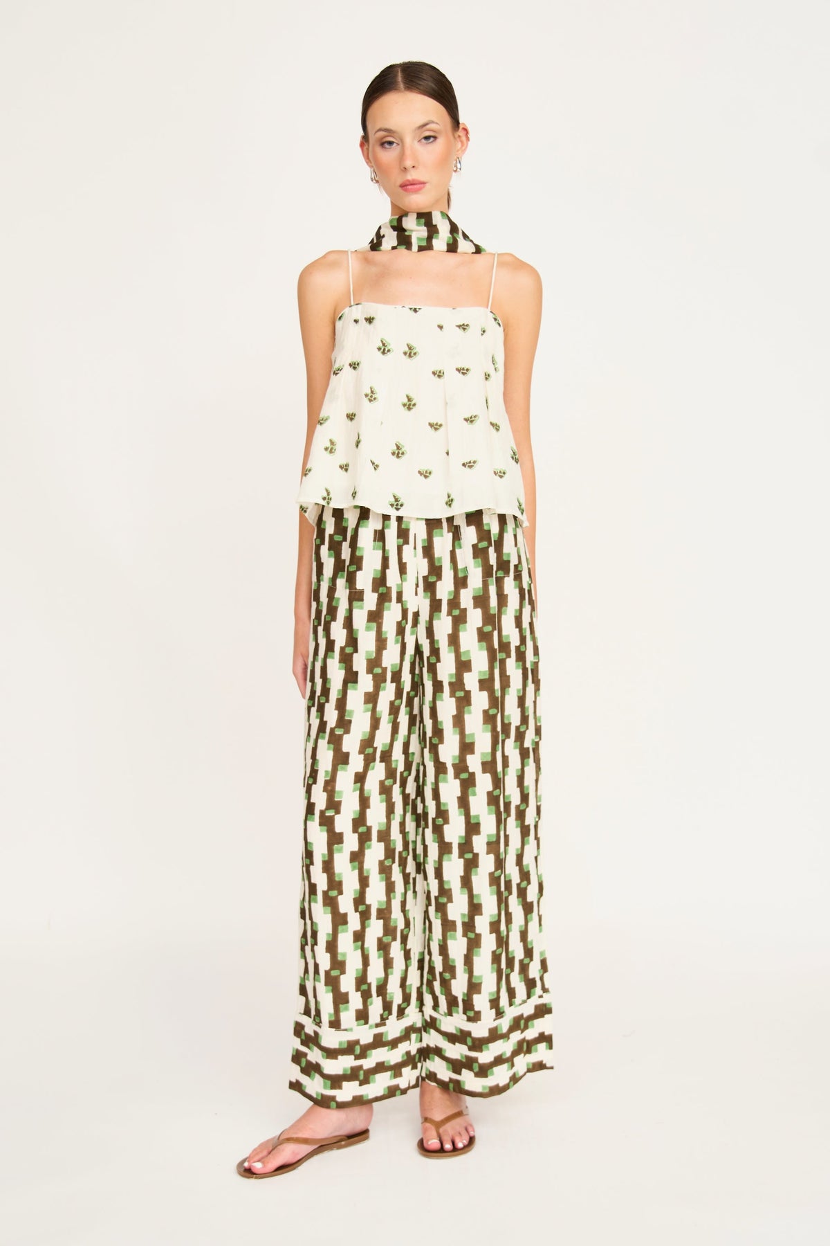 Woodstock Pant in Chocolate Mint Hopscotch