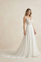 Melusina A-Line V-Neck Wedding Dress