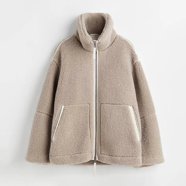 Iris | Zip-Up Teddy Fleece Jacket