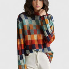 Florentiaa | Cozy Check-Pattern Sweater