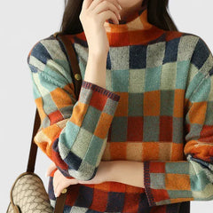 Florentiaa | Cozy Check-Pattern Sweater