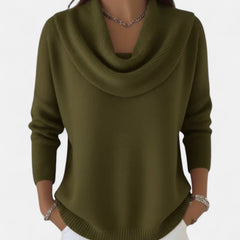 Elise | Elegant Cowl-Neck Sweater