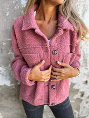 Elowen | Relaxed Collared Sherpa Jacket