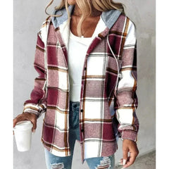 Daphne | Checked Hooded Jacket