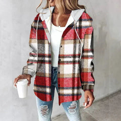 Daphne | Checked Hooded Jacket