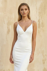 Orelis Mermaid Simple Wedding Dress