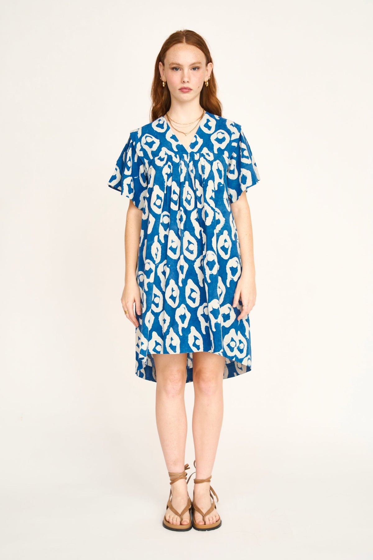 Belem Dress in Indigo Oyster