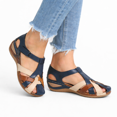 Paloma Reed Comfort Leather Orthopedic Wedge Sandals