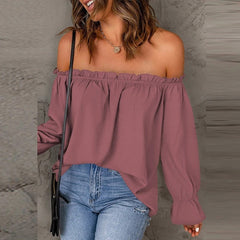 Lyra | Romantic Off-Shoulder Ruffle Blouse