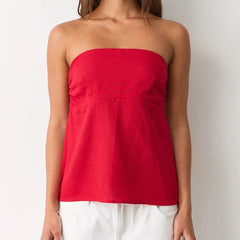 Sofia | Chic Striped Strapless Tube Top