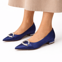 Delphine Satin Bridal Flats