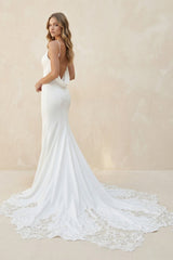 Arven Mermaid Satin Wedding Dress