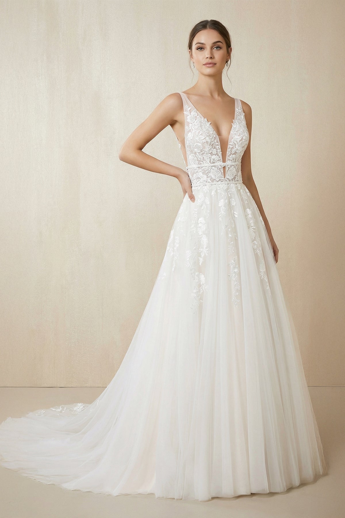 Myrisse A-Line Lace Wedding Dress