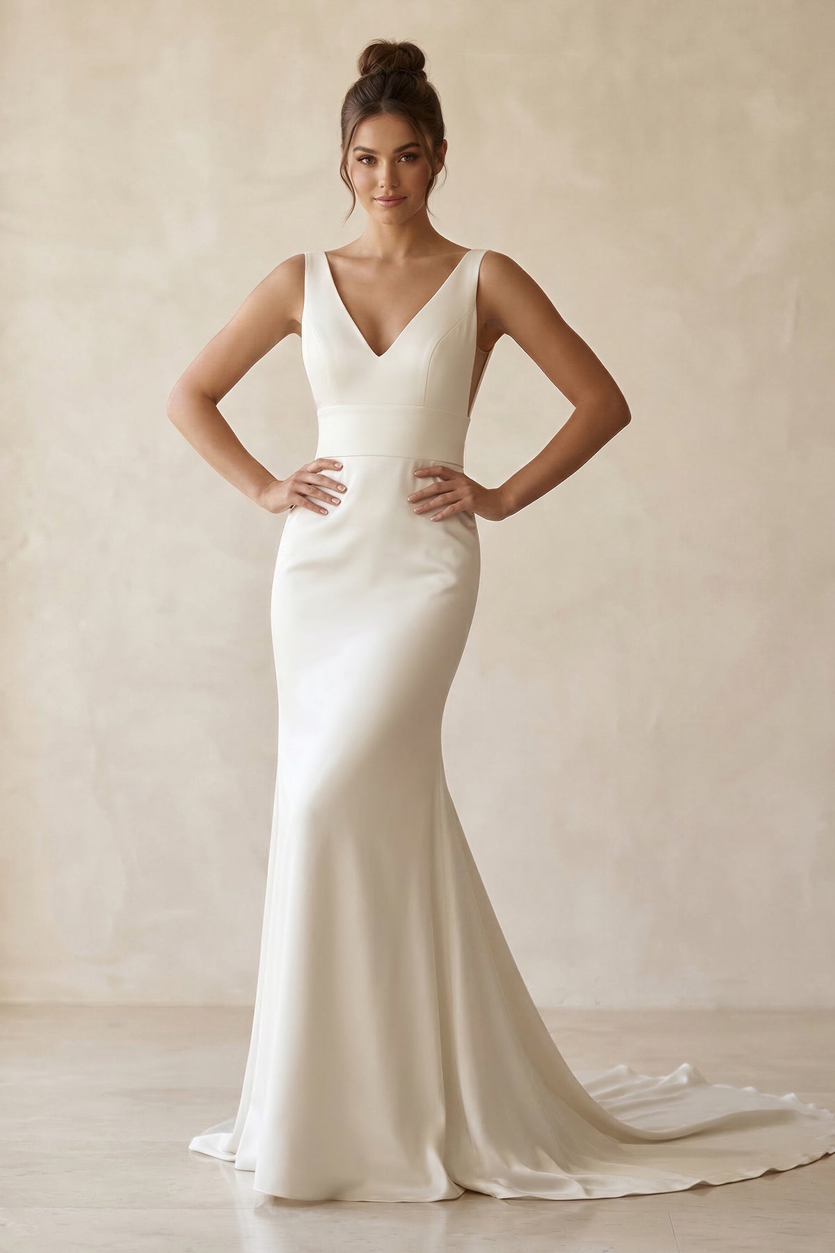 Lucasta Mermaid V-Neck Wedding Dress
