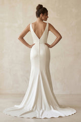 Lucasta Mermaid V-Neck Wedding Dress
