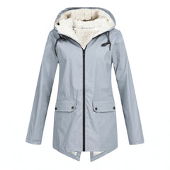 Odessa | Sherpa-Lined Hooded Rain Jacket