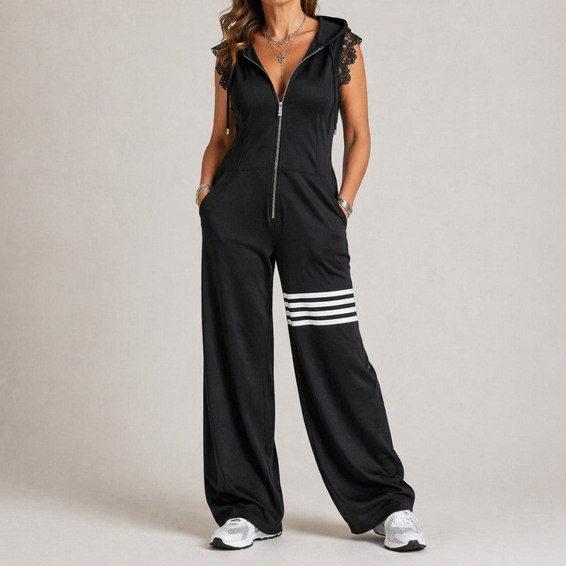 Willow | Relaxed Wide-Leg Hooded Jumpsuit