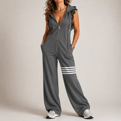 Willow | Relaxed Wide-Leg Hooded Jumpsuit